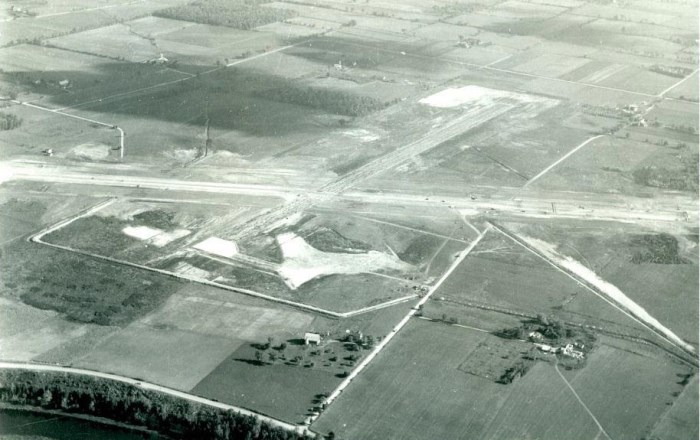 1950 Aerial image YKF Construction