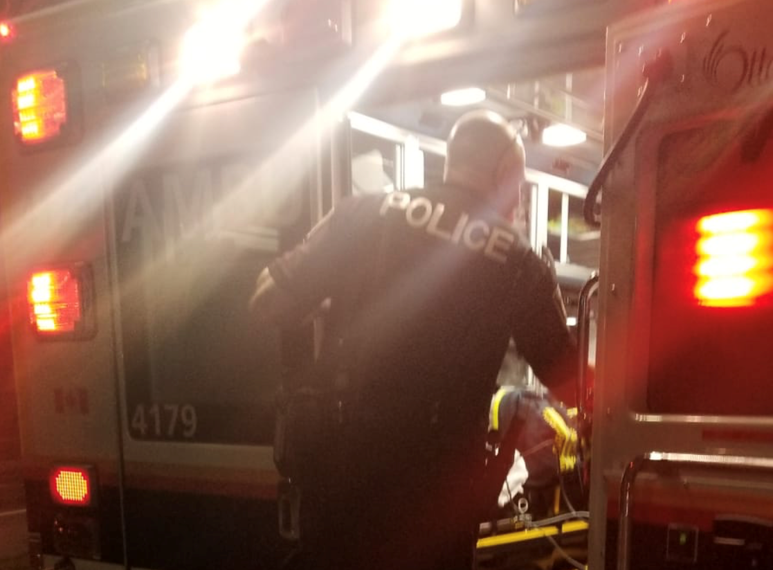 Emergency responders tend to man during medical call