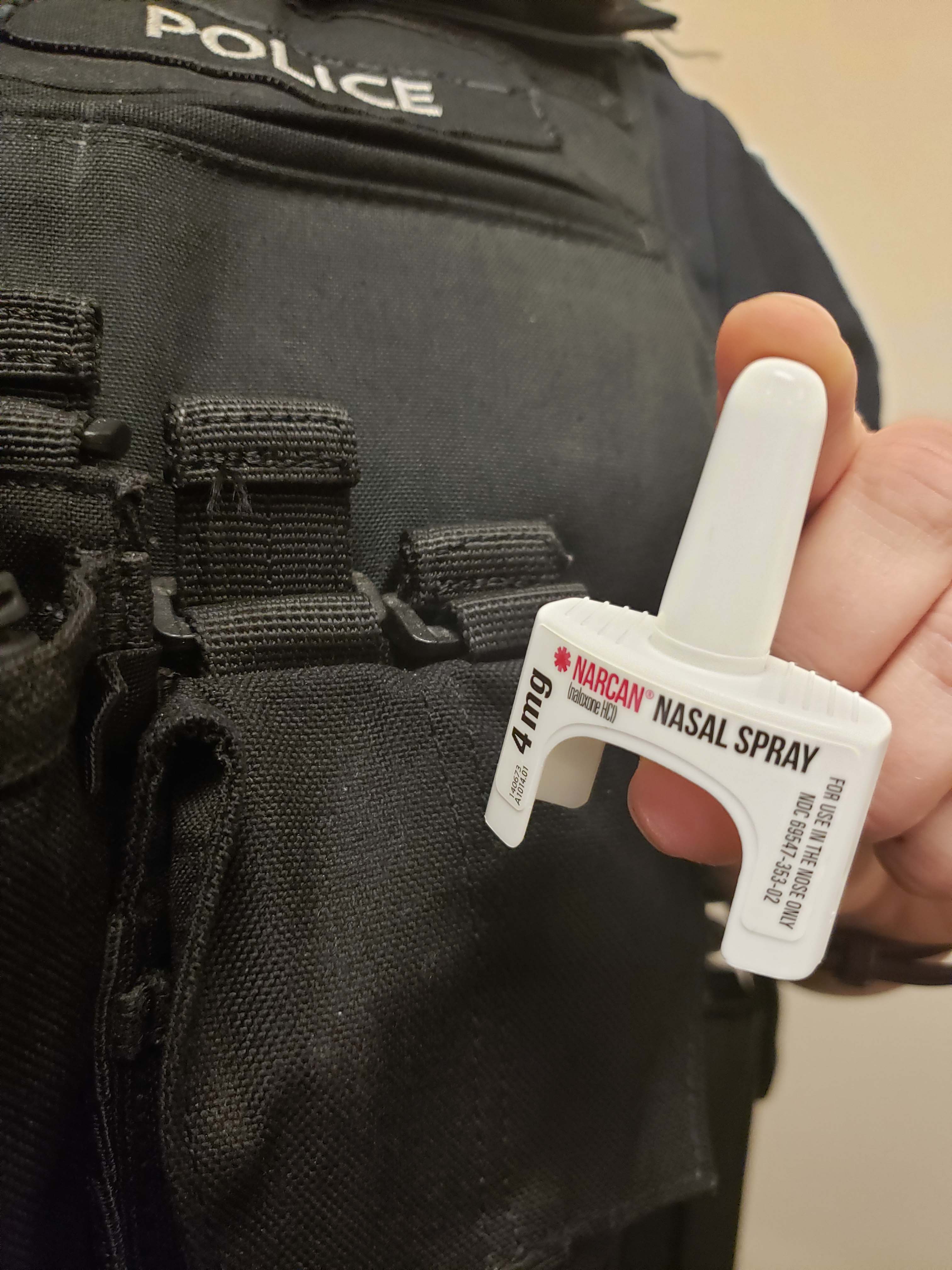 Officer administered Narcan to man on Sunday