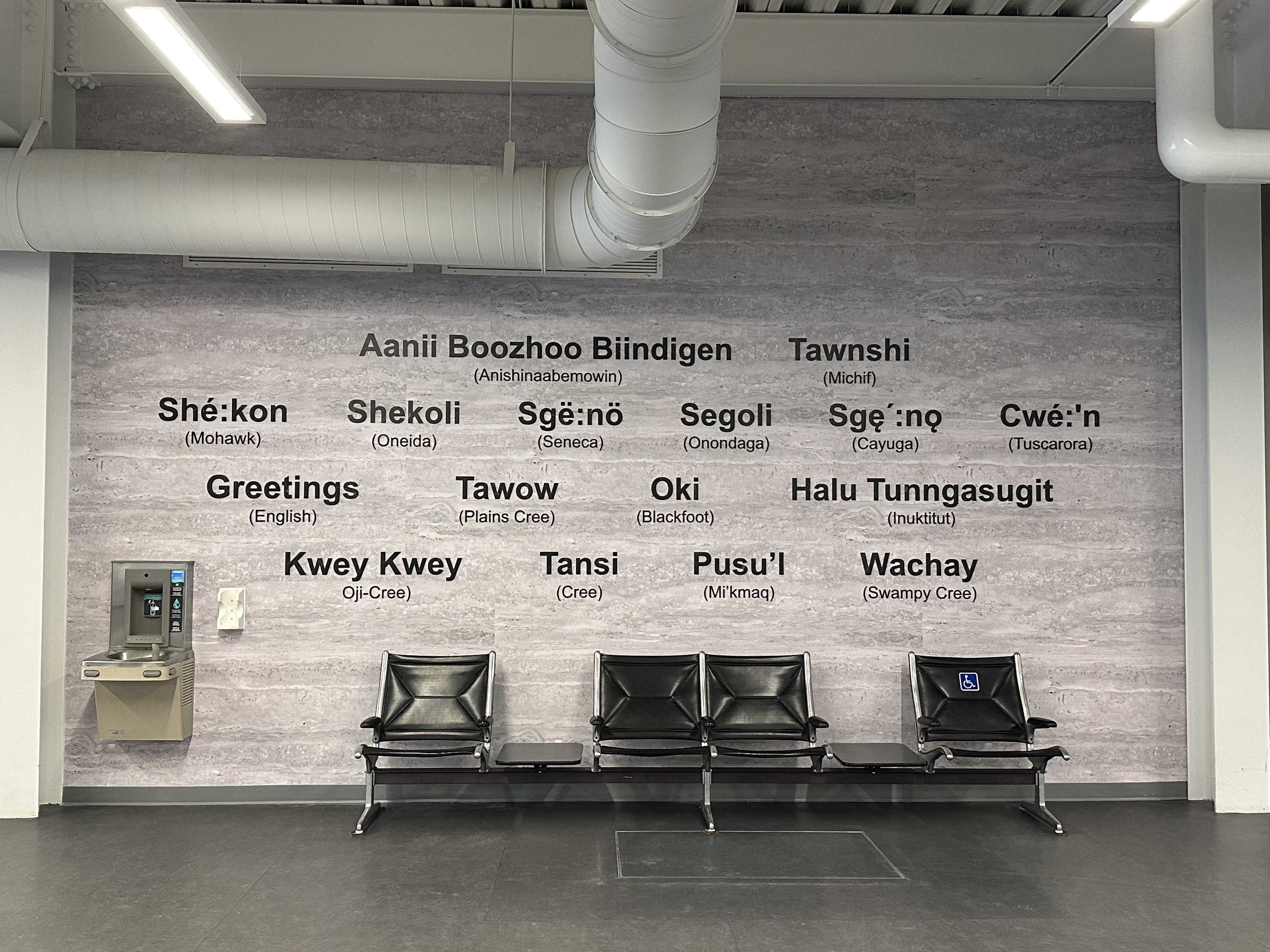 Indigenous Language Welcome Wall Indigenous Language Welcome Wall
