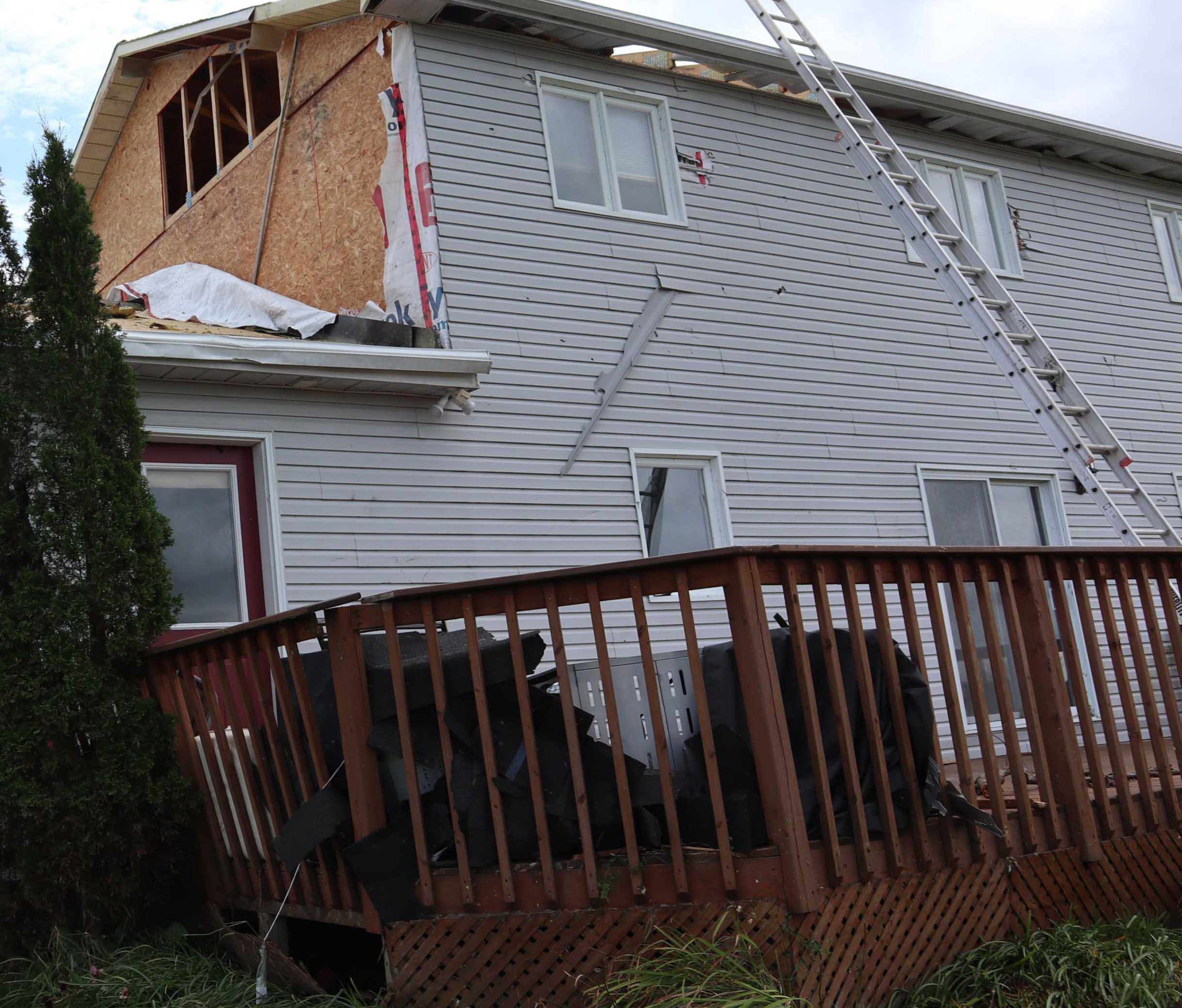 Paul's house after the tornado