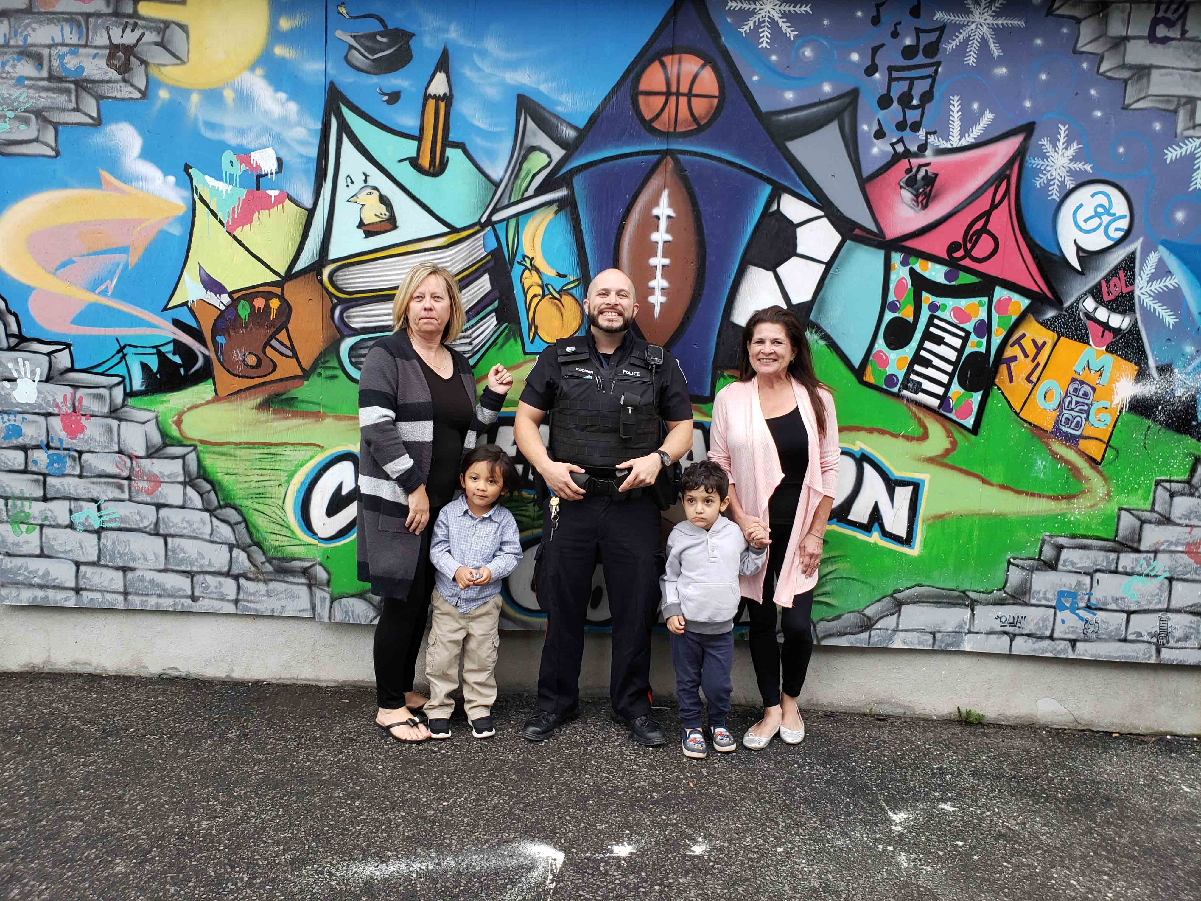 Cst. Kevin Dorion at the Confederation Court Community Centre