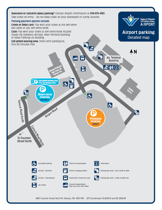 Parking lot map