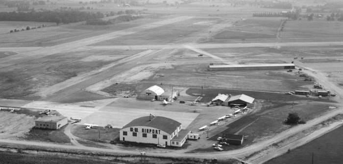 1966 Aerial image Waterloo Wellington Flight Centre