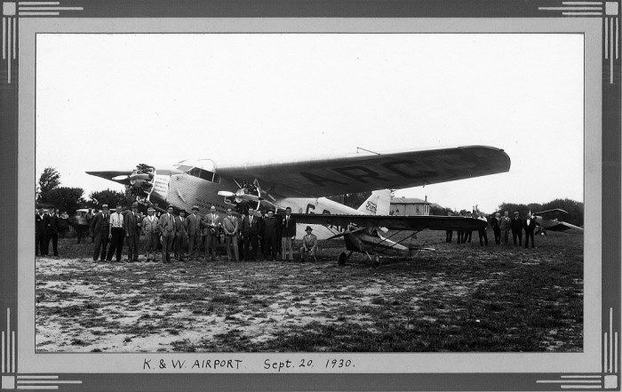 Sept 20, 1930 Ford Company Aircraft at Lexington Field