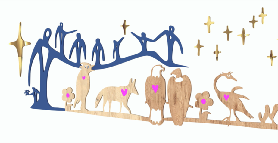 Closer detailing of Murdoch and Johnston's Wintertime Stories from the artists' proposal.