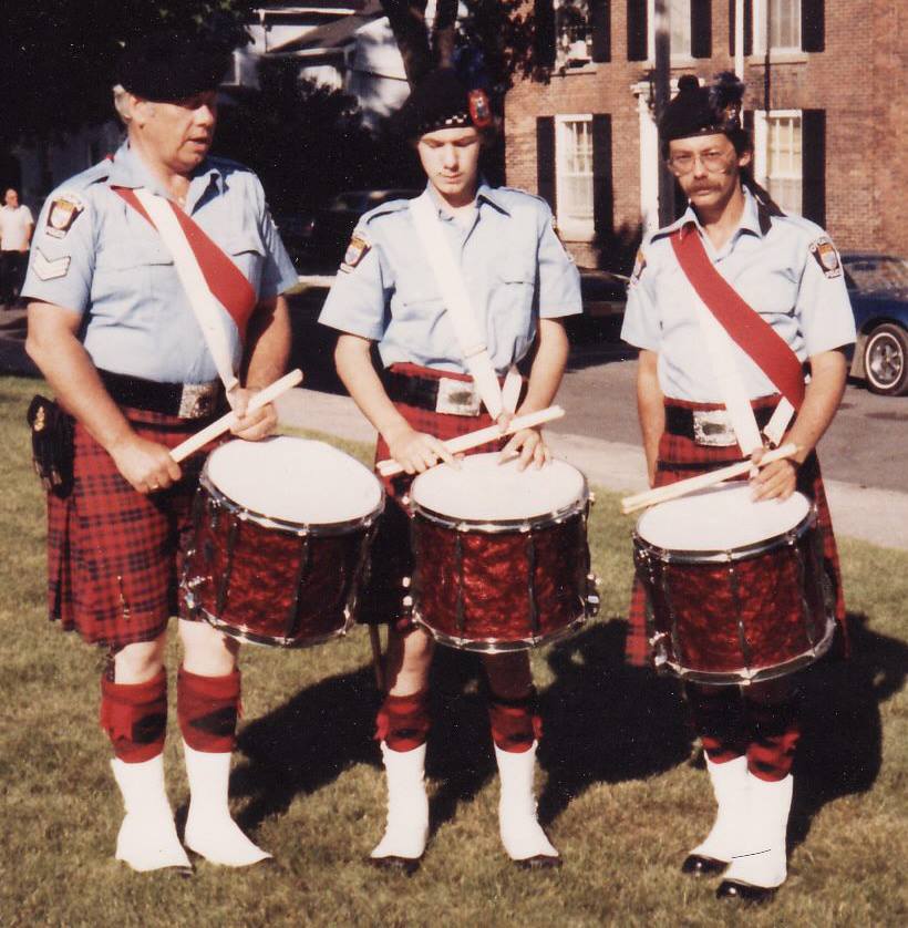 OPS Pipe and Drum band founder Cst. David Grant