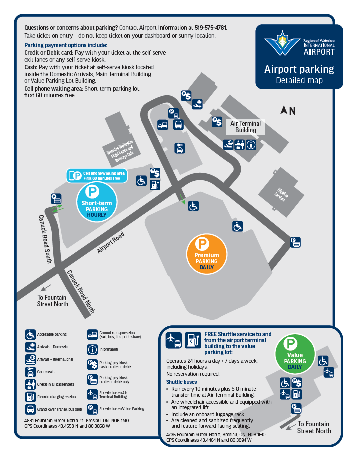 detailed parking map