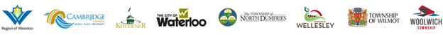 Logos of Waterloo Region municipalities